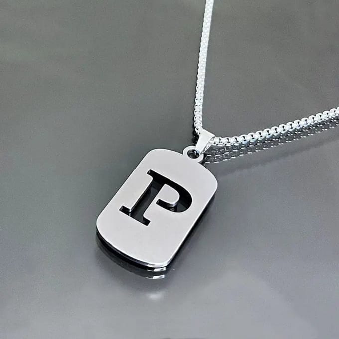 Nivard Ketting - Heren - Staal - Nep zilver - Met Hanger - P