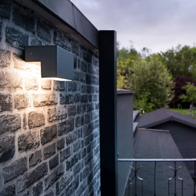 SLV L-Line Out LED buitenwandlamp CCT, breedte 15cm