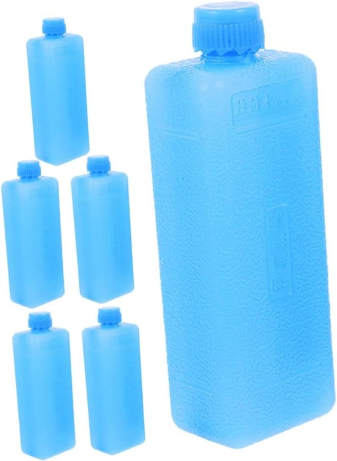Compacte Koelblokken - Ijspacks Lunchbox - Koel Houden - Verbeterde Koelefficiëntie - 6 Stuks - Hemelsblauw