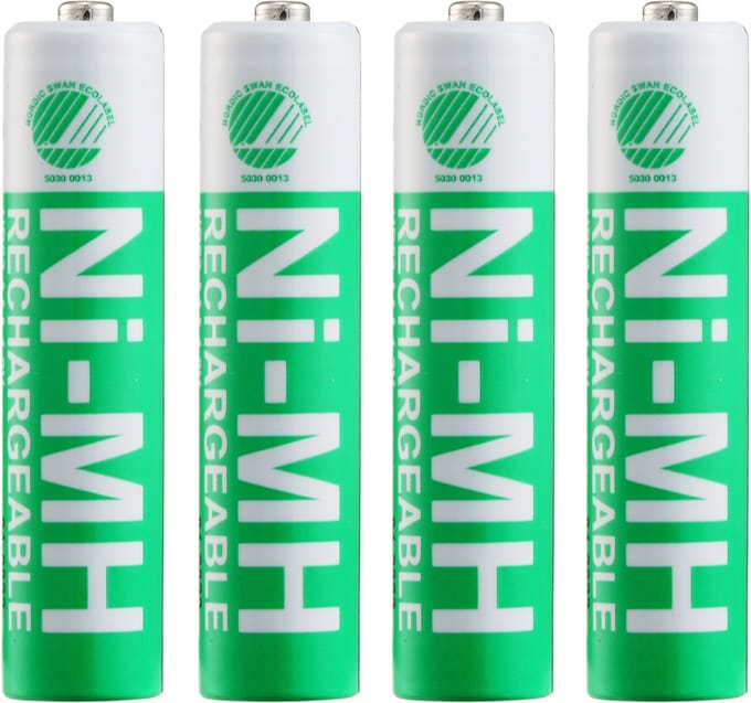 Deltaco huishoudelijke Oplaadbare batterij AAA Nikkel-Metaalhydride (NiMH)