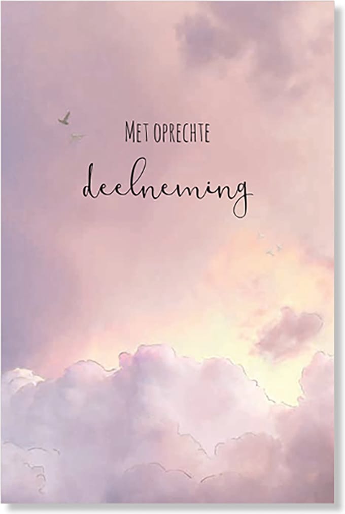MGPcards - 6 Luxe dubbele wenskaarten - Deelneming - Foliedruk - FSC-keurmerk - 11,5 x 17 cm
