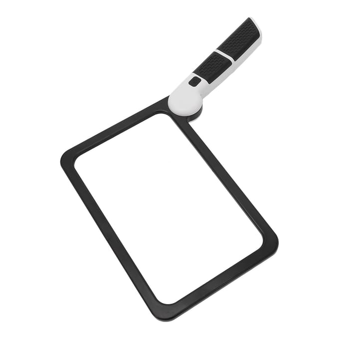 Opvouwbaar Handheld Vergrootglas 48 Lichtchips 5x Vergroting LED Lees- Schrijfvergrootglas