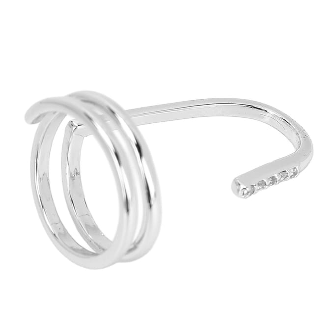 Decoratieve Nagelring Mode Vingertop Sieraden Nagelkunst Ring Dames Dragen Nagel gray