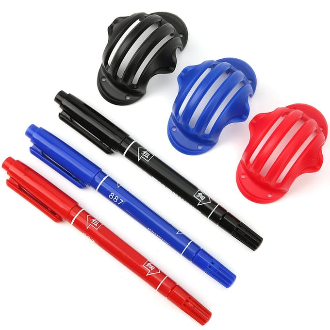 Golfbal Lijnmarker Tool Sjabloon Lijnwaterdichte Golfbal Markers Stencil Gereedschappen blue