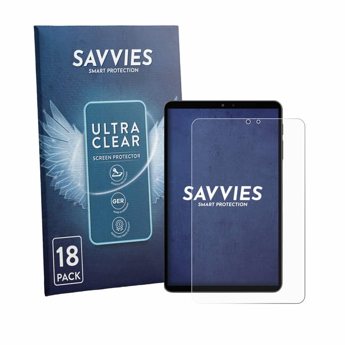 Savvies - Screenprotector voor Alldocube iPlay 80 mini Pro - Folie Beschermfolie transparant 18 Stuks