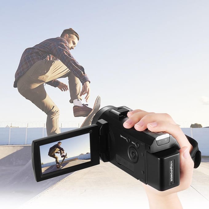 Andoer HDV-201LM 1080P FHD Digitale Videocamera Camcorder DV Recorder 24MP Bundle 2