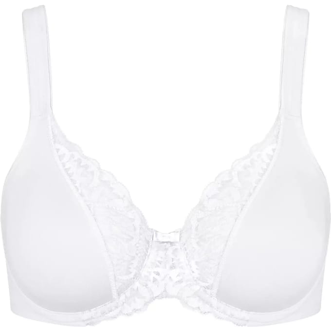Triumph - Maat E80 - Modern Lace+Cotton W Vrouwen Beha - WHITE