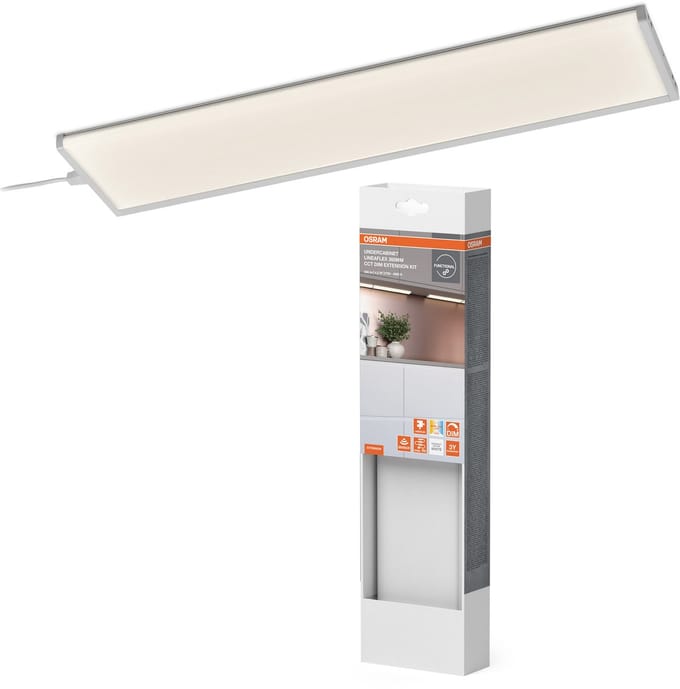 OSRAM Basisunitlamp Wit, 36 cm x 9 cm, warmwit, 2700 K / 4000 K, vast geïnstalleerde LED, 380 lm
