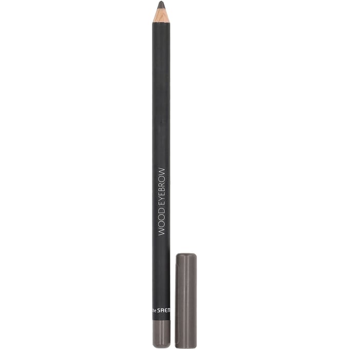 The Saem, Saemmul, Wood Eyebrow Pencil, 02 Gray Brown, 0.06oz white