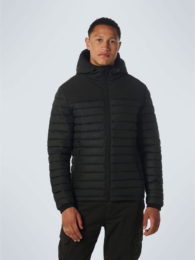 No Excess Mannen Jas Met Capuchon Zwart XL