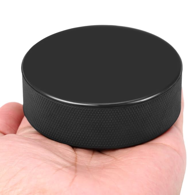 Paquet de 2 rondelles de hockey sur glace noir