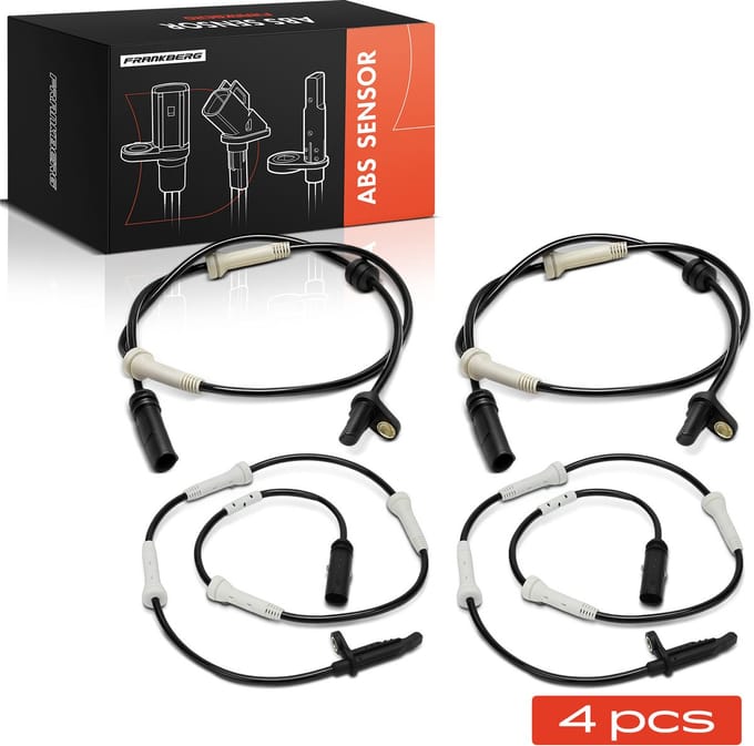 Frankberg 4x ABS sensor voor- en achteras voor BMW 5er 7er 8er