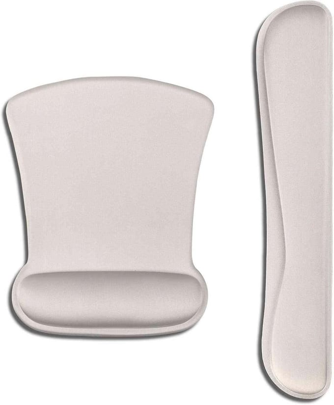 Ergonomische muismat met polssteun set voor toetsenbord