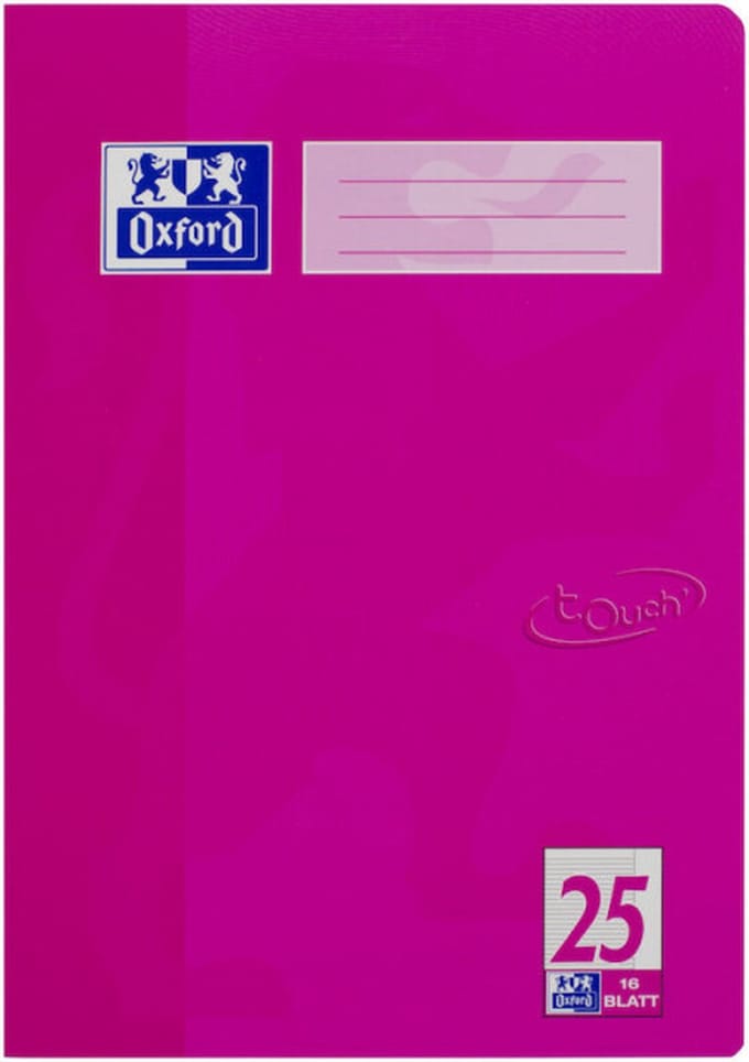 Oxford 400104369 schrijfblok & schrift Roze A4