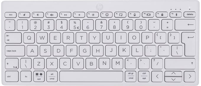HP 350 Compact Multi-Device Bluetooth Keyboard QWERTY Wit