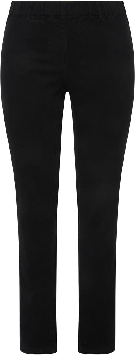 Ulla Popken - Dames - Denim jegging SIENNA - Zwart - Maat 68