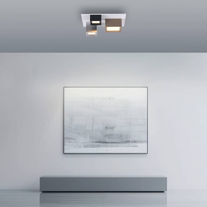 LED plafondlamp PURE Manhattan, meerkleurig, 3-lamps, CCT