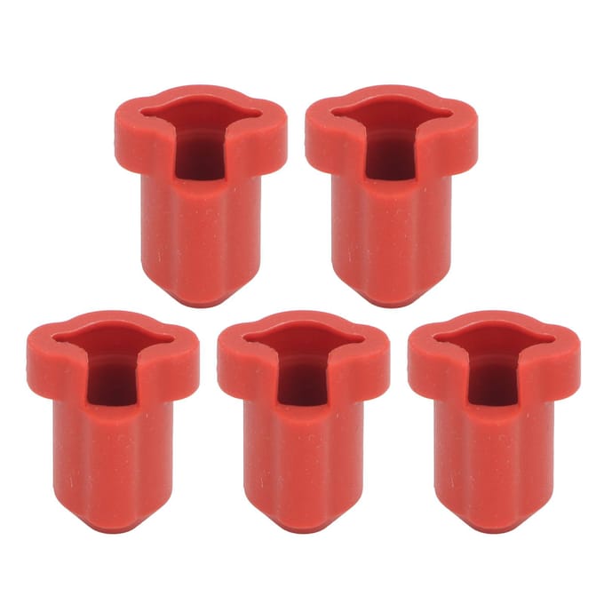 5 stuks 3D-printer Hot End Cover 300 graden C Hittebestendig Printer Verwarmer Blok Siliconen Cover red