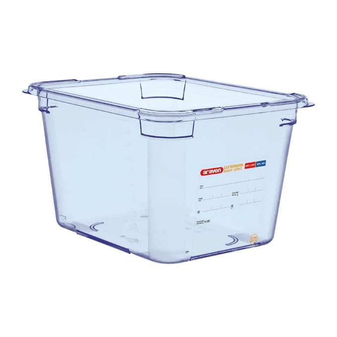 Araven ABS blauwe GN 1/2 voedseldoos 20cm diep