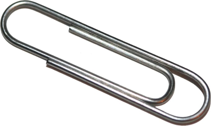 Paperclips 55 mm lang Staal 100 stuks