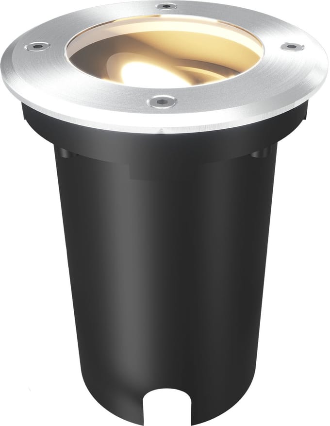 Ledvion LED Grondspot Vierkant GU10 3W 230V 2700K Warm wit IP67