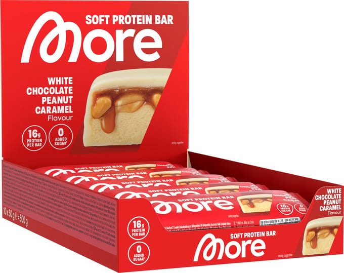 MORE Protein Bar White Chocolate Peanut Caramel (10 x 50 gr)