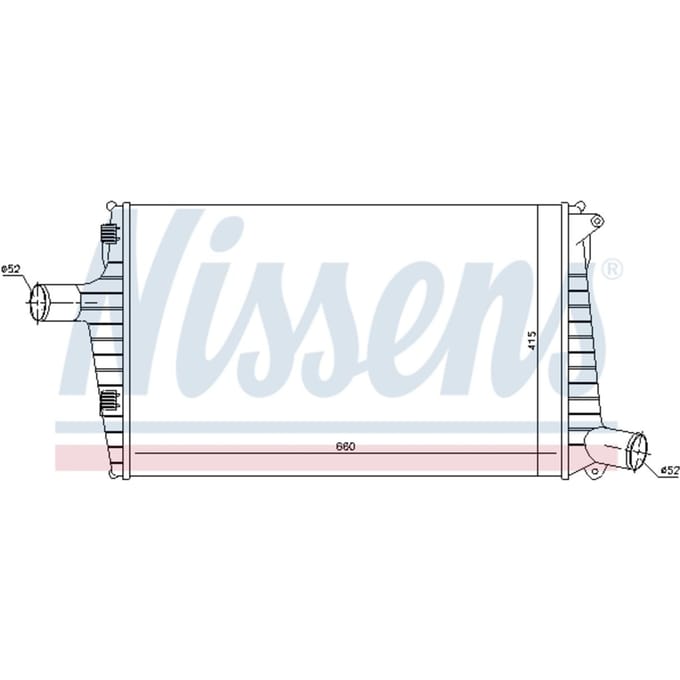 Intercooler NISSENS 96635
