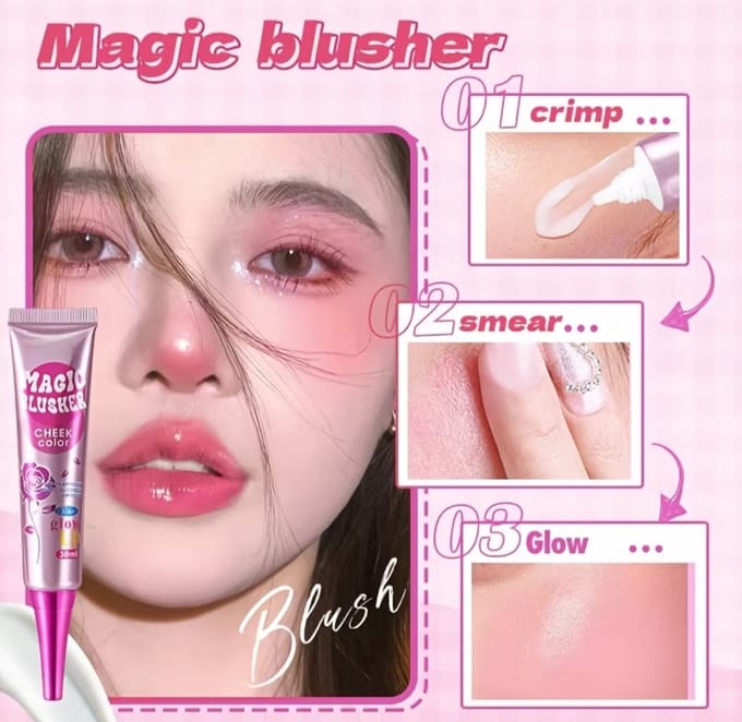 Magic Blusher – Kleurveranderende Liquid Blush | White to Pink 30ml
