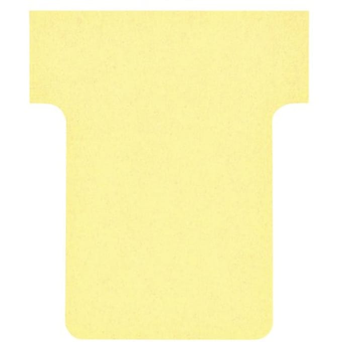 Nobo T-kaarten index 1,5, ft 53 x 45 cm, geel, pak met 100 stuks 5 stuks