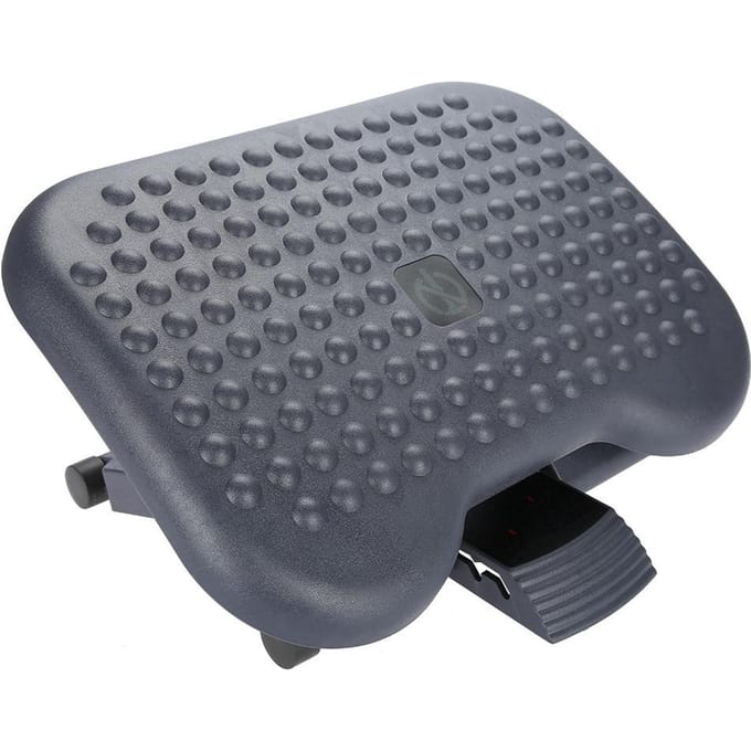 Verstelbare voetensteun, ergonomisch, draagbaar en comfortabel voor onder het bureau in huis of op kantoor. gray