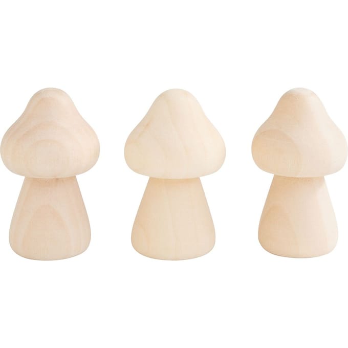 VBS Decoratieve paddenstoel "Mushroom", 3 stuks