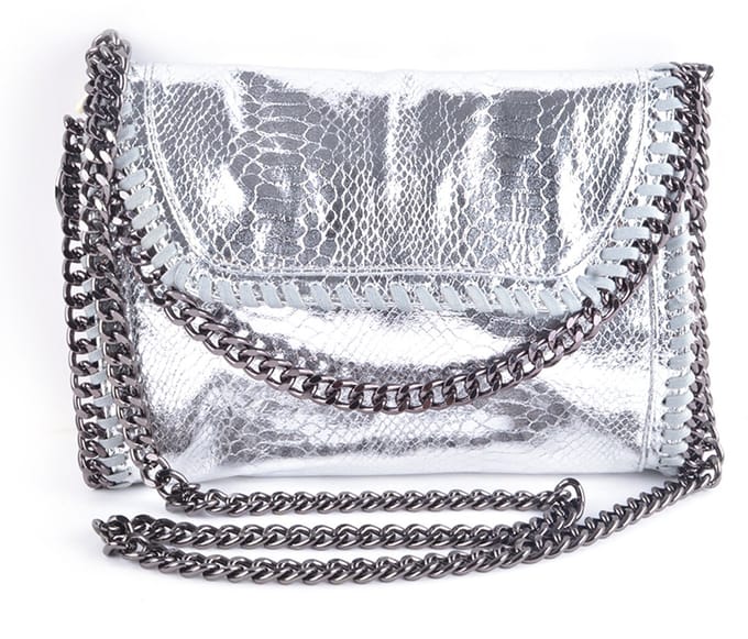 Giuliano kunstlederen schoudertas Nyelle - Zilver - Dames - Metallic