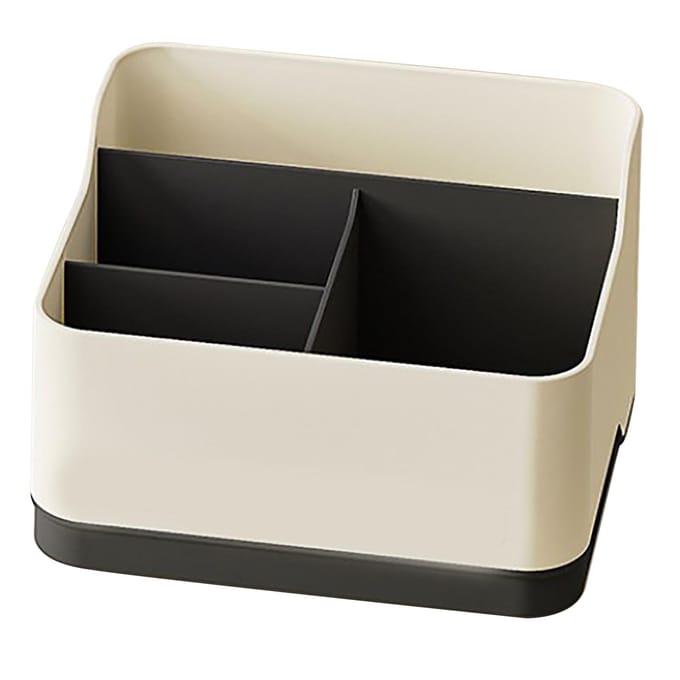 Afstandsbedieninghouder Multifunctionele Bureau Opbergorganizer Doos Container 4 Vakken voor Bureau black