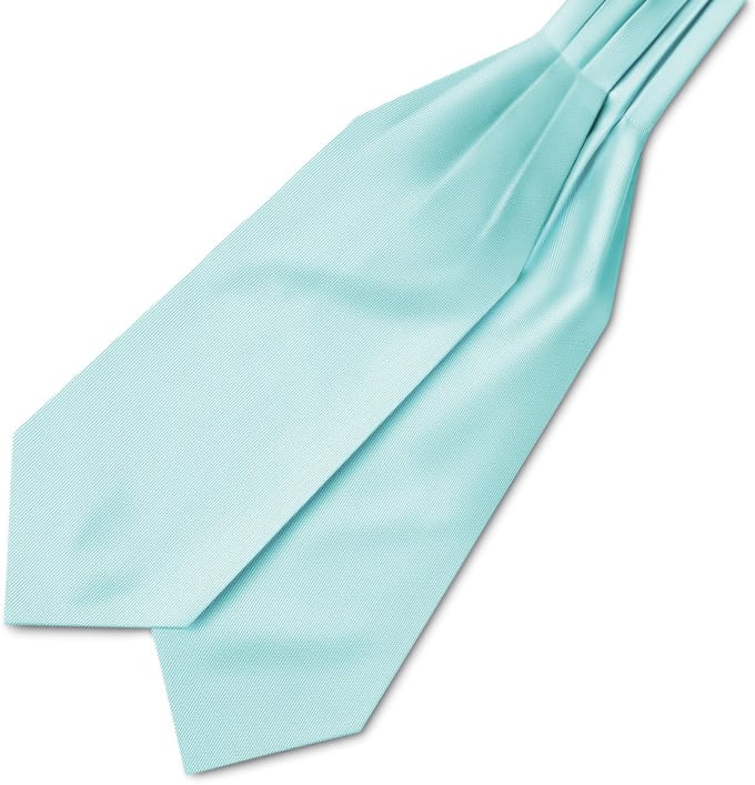 Babyblauwe Grosgrain Stropdassjaal
