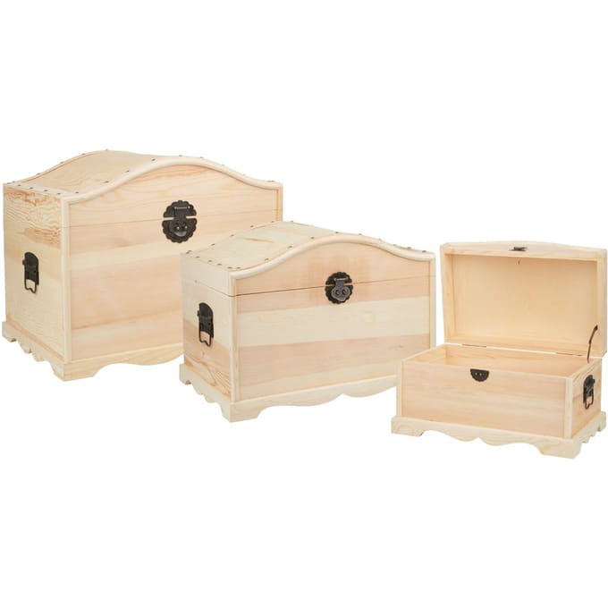 VBS Ronde dekselkisten, set van 3
