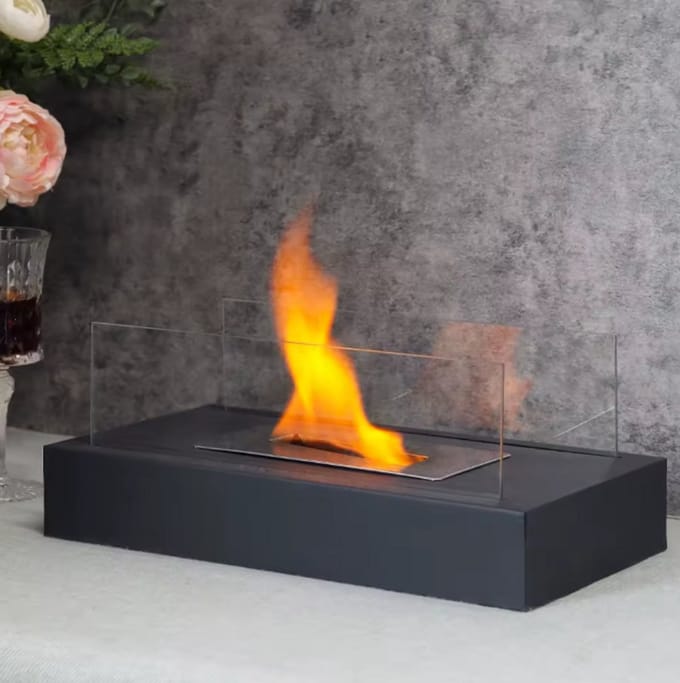 Vuurkorf – Tafelhaard & Terrashaard – Binnen & Buiten – Veilig & Stijlvol Design - Bio Ethanol