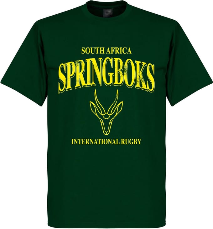 Zuid-Afrika Springboks Rugby T-Shirt - Donkergroen - S