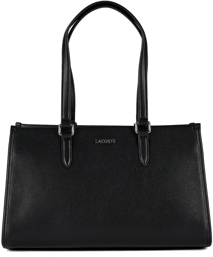 LACOSTE handtas schoudertas Shopping Bag Noir zwart