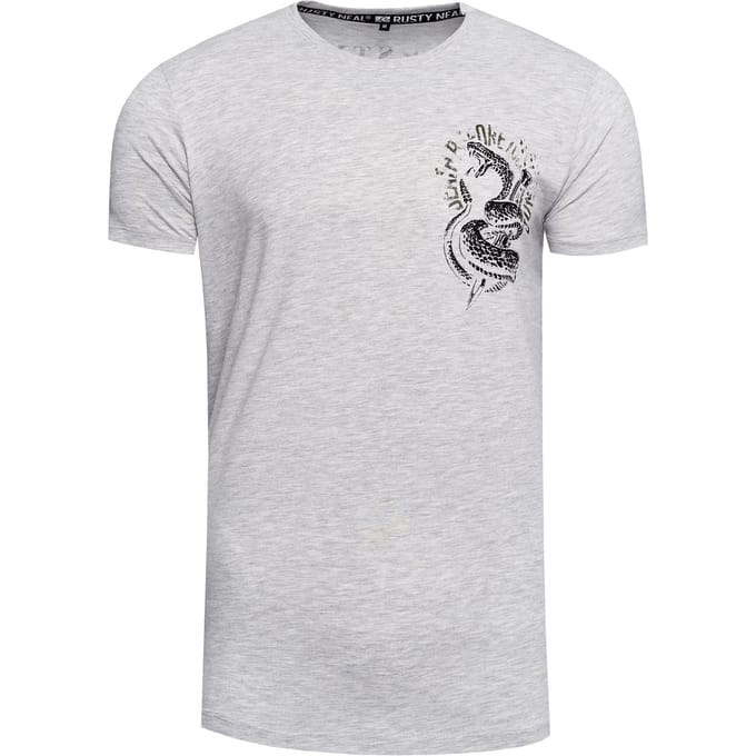 T-shirt met ronde hals en prints