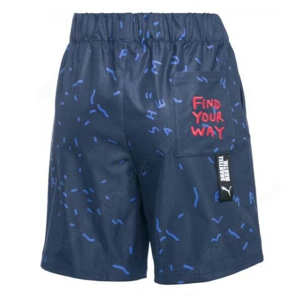 Puma x Shantell Martin Vrouwen AOP Navy Korte Broek