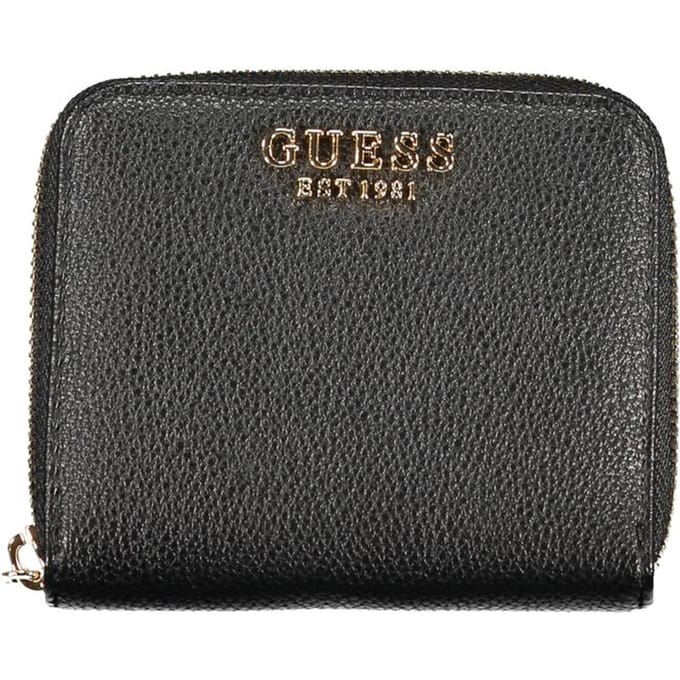 GUESS portemonnee Gregoria SLG Small Zip Around Wallet Black zwart