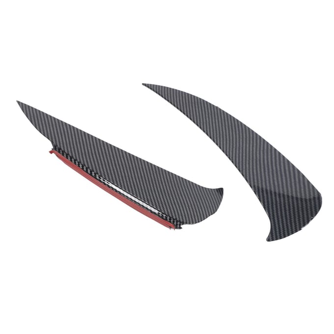 1 Paar Achterbumper Splitter Koolstofvezel Stijl Achterbumper Lip Splitter Spoiler Diffusor gray