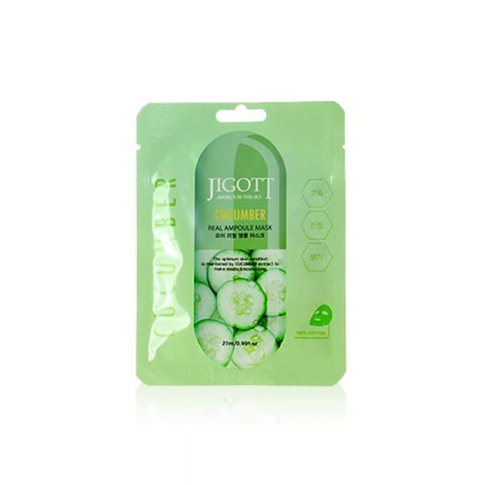 Jigott - Real Ampoule Mask Cucumber - 1stuk