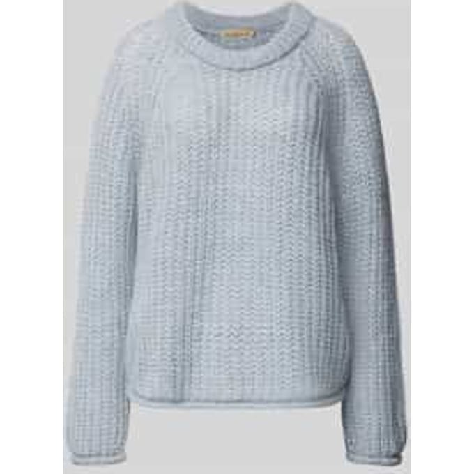 Relaxed fit gebreide pullover met mohairgehalte