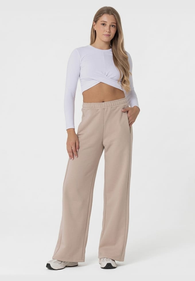 Wide Sweatpants BEIGE
