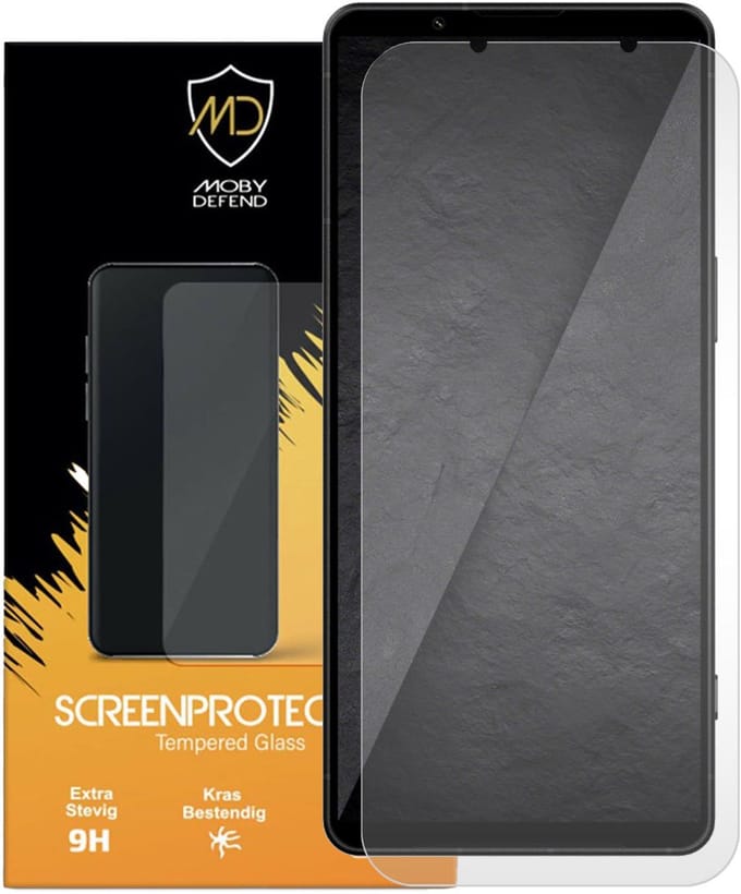MobyDefend Screenprotector - Geschikt voor Sony Xperia 1 VIII - Case-Friendly Screensaver - Gehard Glas