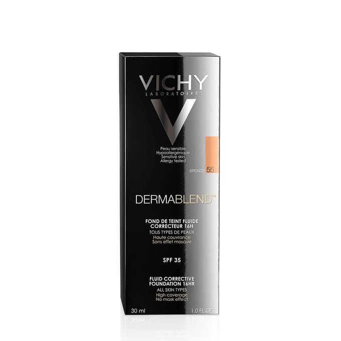 Vichy Dermablend™ Corrigerende Foundation 55 Bronze | Voor een vette en onzuivere huid 30 Make-up
