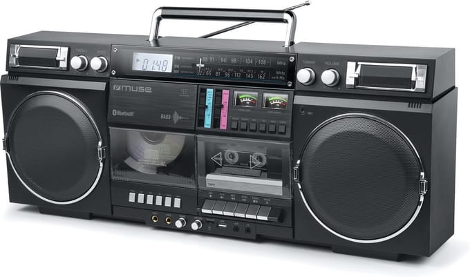 Muse M-380 GB - boombox - CD USB-host flash memory card Cassette Bluetooth