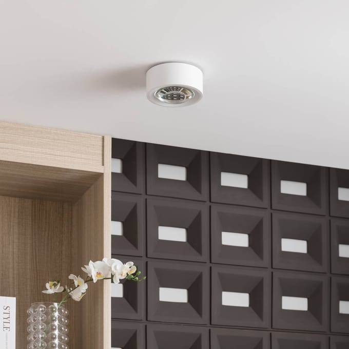 Arcchio LED plafondlamp Rotari, lens, 2-lamps, vast