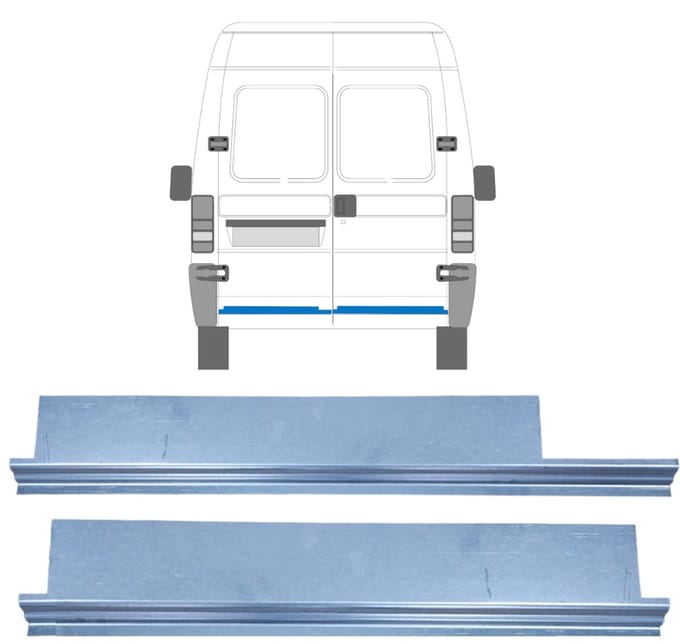 Reparatie plaatwerk achterste deuren voor Citroen Jumper 1994-2006